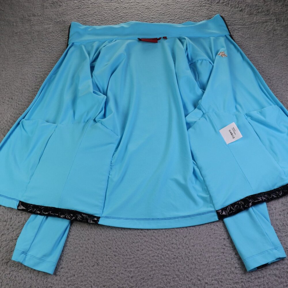 Brendratti Lido Jacket Womens 44 Blue Quilted Full Zip Athletic Designer Italy - Picture 5 of 12